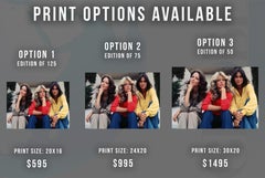 Charlie's Angels in Color Globe Photos Fine Art Print