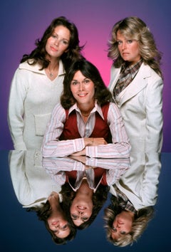 Charlie's Angels on Purple Globe Photos Fine Art Print