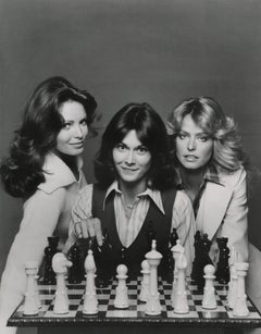 Vintage Charlie's Angels with Chessboard Fine Art Print