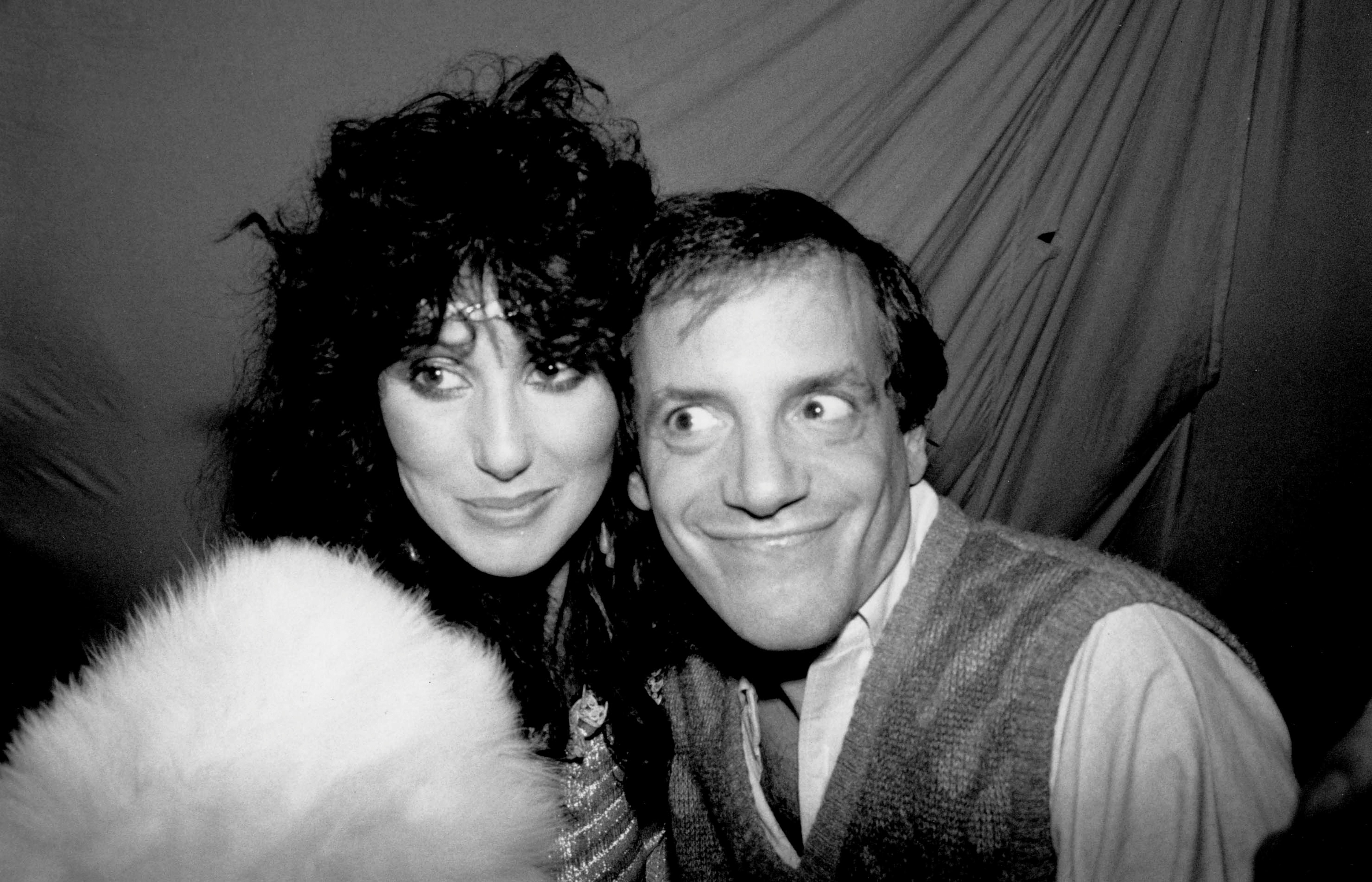 Unknown Portrait Photograph - Cher and Steve Rubell Smiling at Studio 54 Fine Art Print