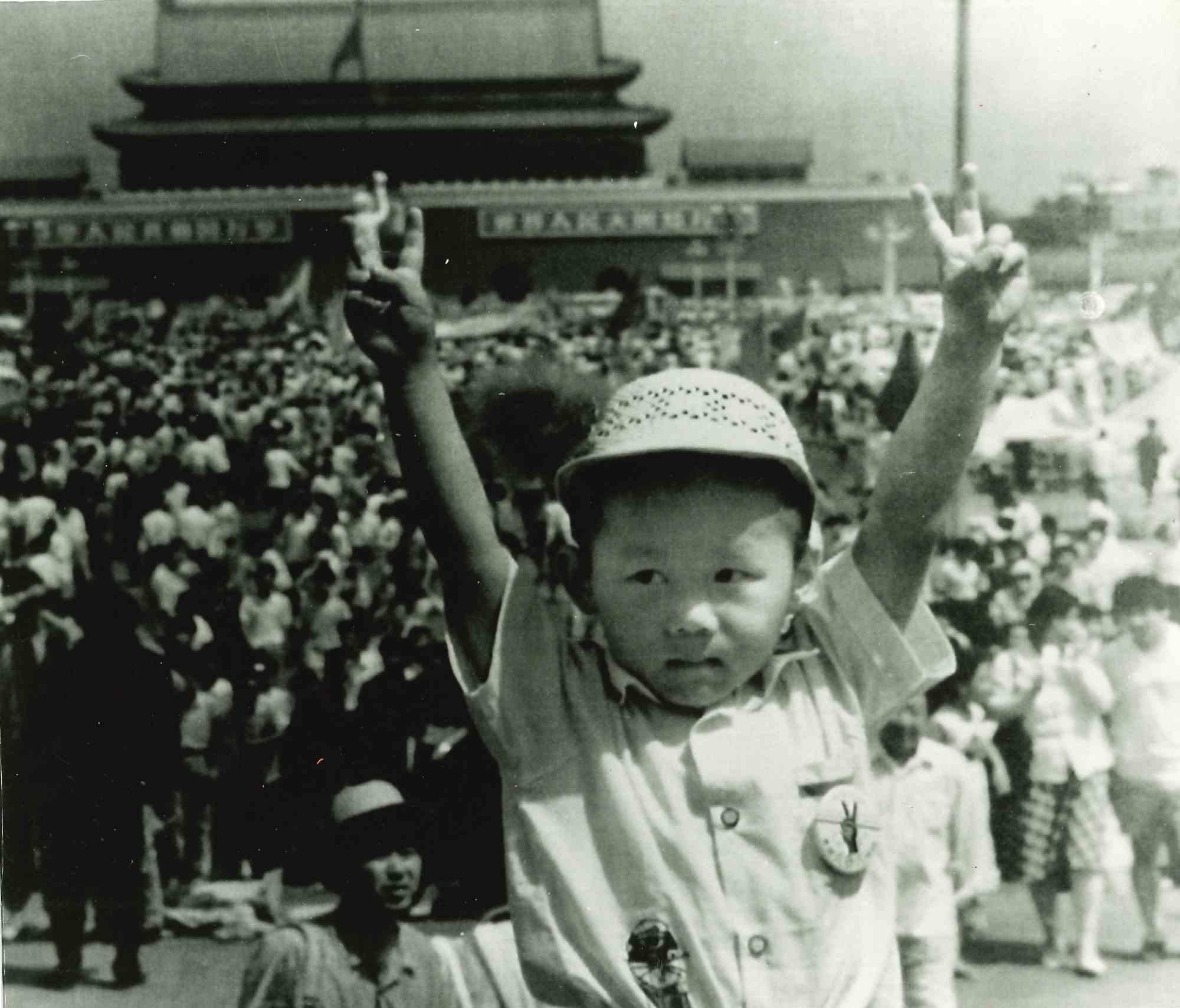 Unknown Figurative Photograph - China- National Children's Day - Historical Photo - 1989