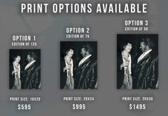 Chuck Berry and Keith Richards Laughing Fine Art Print