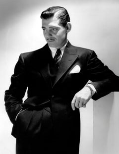 Clark Gable Handsome Star Actor in the Studio Globe Photos Fine Art Print