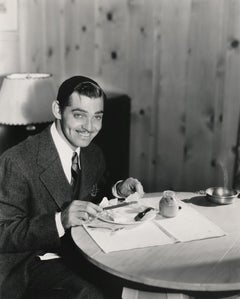 Clark Gable Having Breakfast Fine Art Print