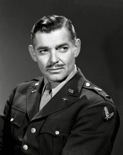 Clark Gable in Military Uniform Globe Photos Fine Art Print