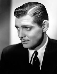 Clark Gable Profile in the Studio Globe Photos: Kunstdruck