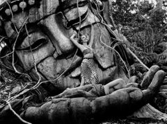 Vintage Claudette Colbert in Awesome Jungle Scene