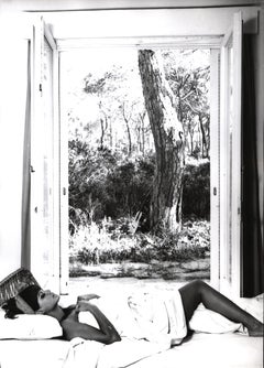Claudia Cardinale Wrapped in Towel Windowlight Portrait Fine Art Print