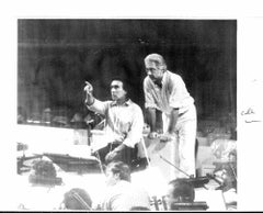 Claudio Abbado avec Luca Ronconi - Photo vintage - 1984