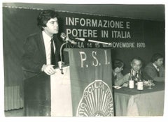 Vintage Claudio Martelli  - Historical Photo - 1978