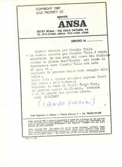 Funerales de Claudio Villa - Foto de época - Años 80