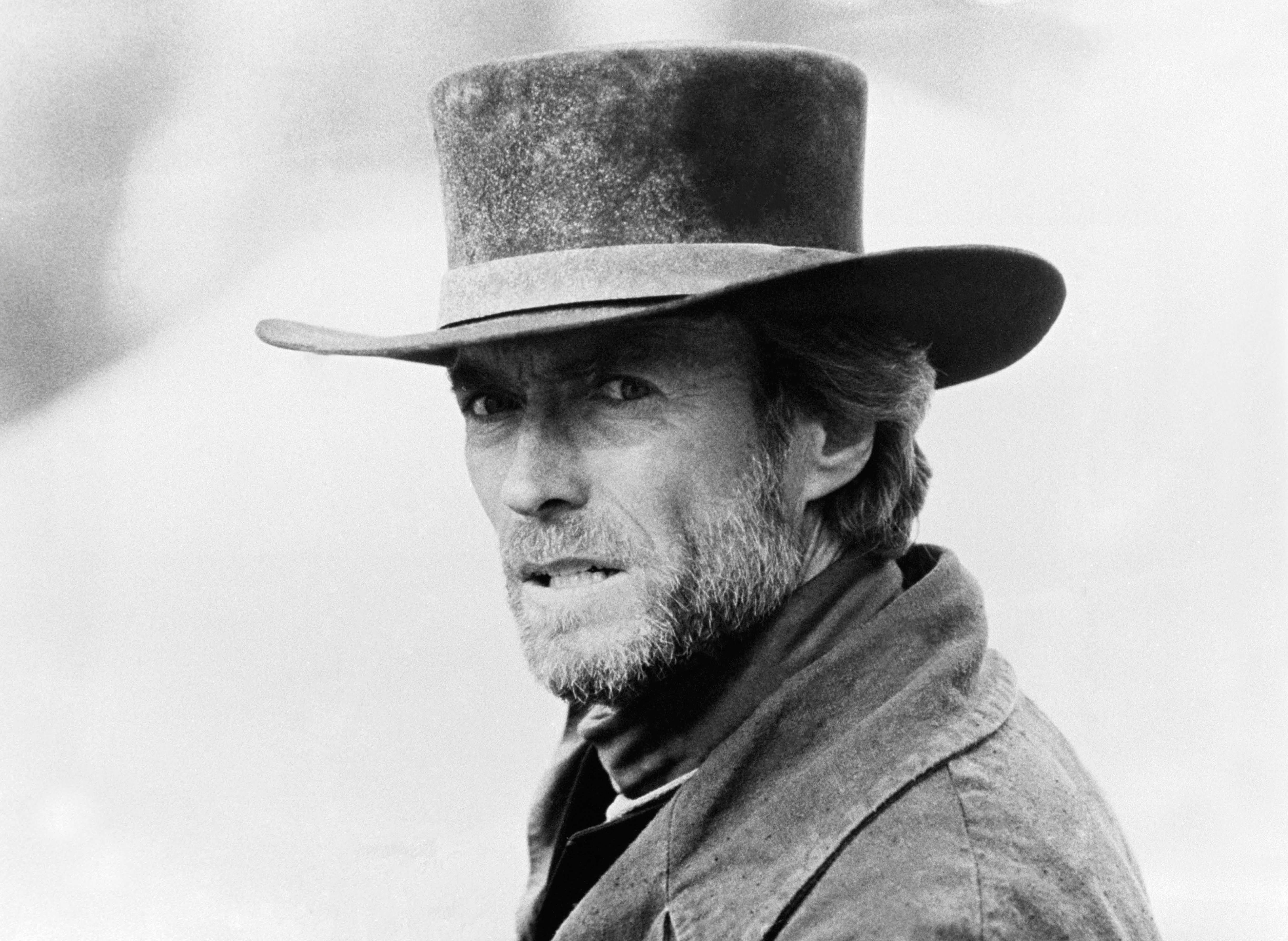 Unknown Portrait Photograph - Clint Eastwood as Preacher in "Pale Rider" Globe Photos Fine Art Print