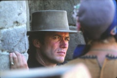 Clint Eastwood on Set Fine Art Print