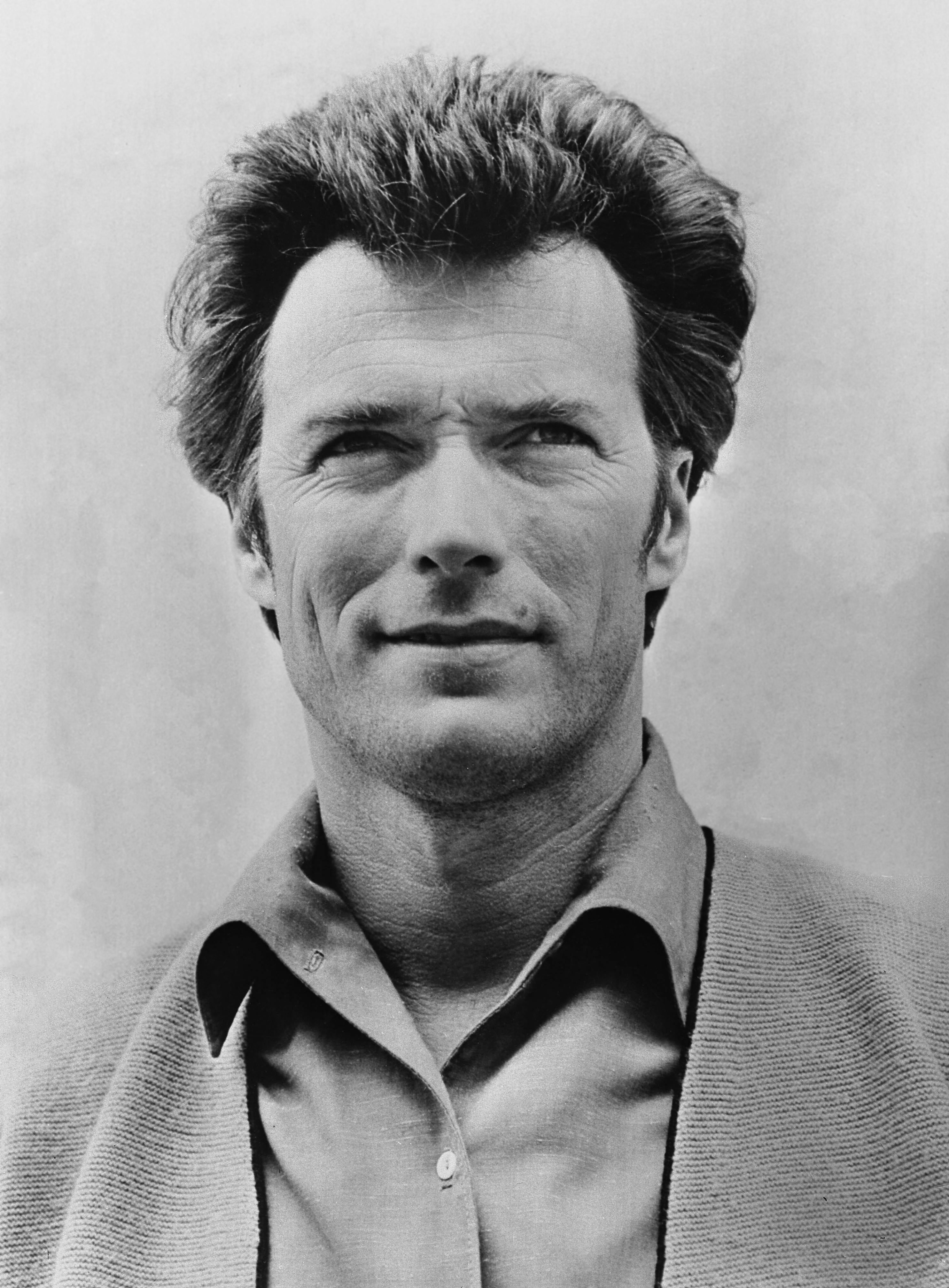 Unknown Portrait Photograph - Clint Eastwood: Handsome Star Actor Globe Photos Fine Art Print