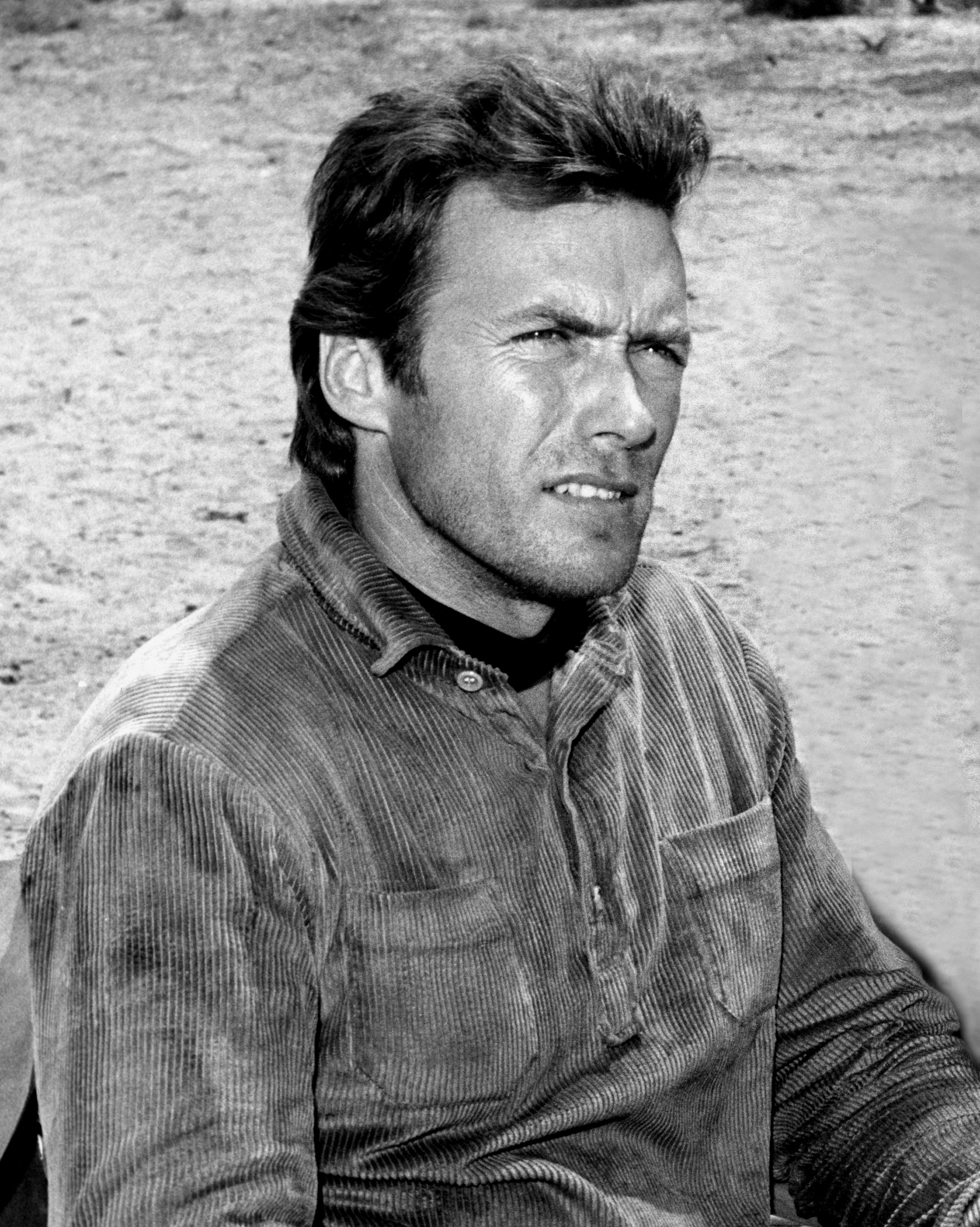Unknown Portrait Photograph - Clint Eastwood: Handsome Star Actor II Globe Photos Fine Art Print