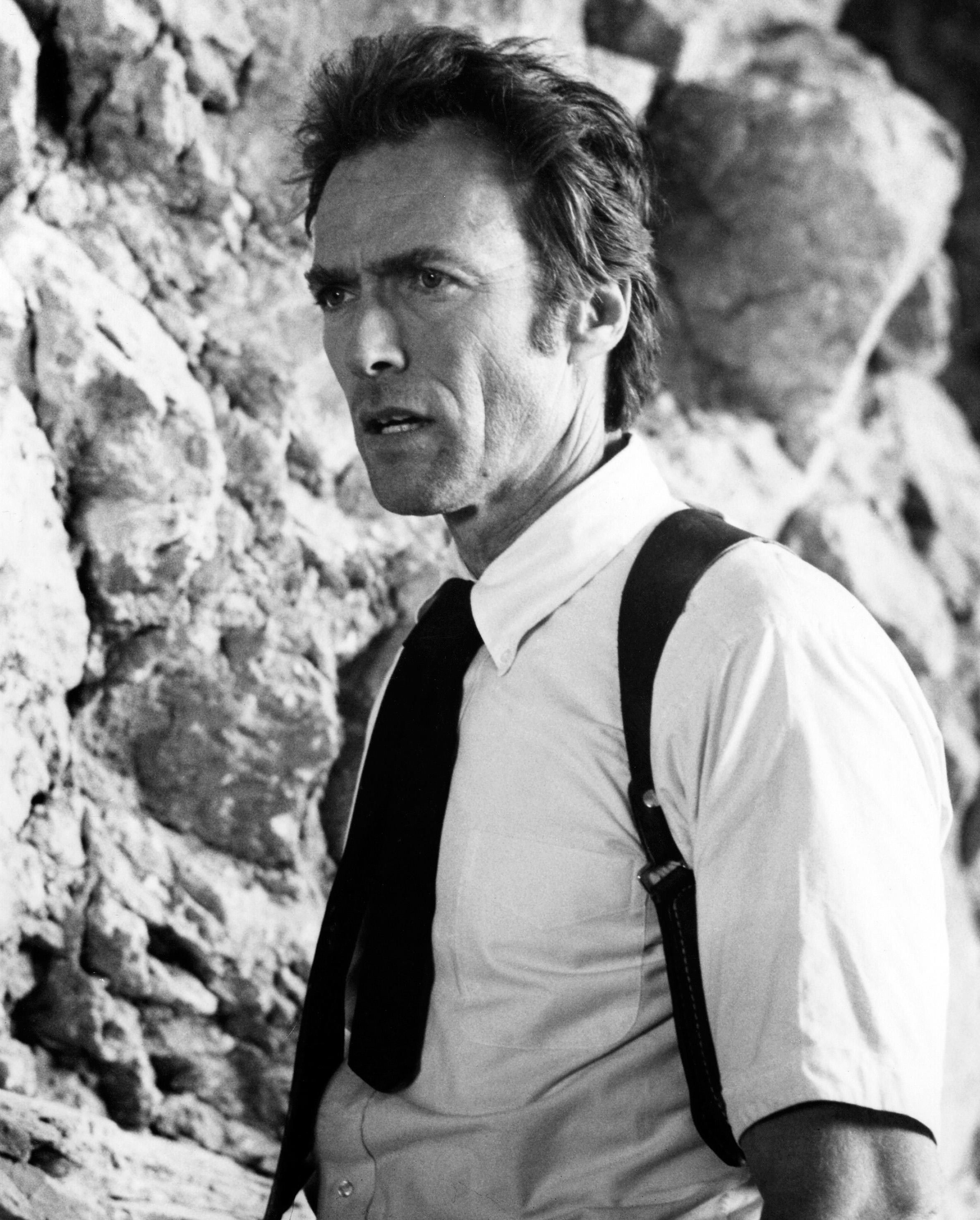 Unknown Black and White Photograph - Clint Eastwood in "The Gauntlet" Globe Photos Fine Art Print