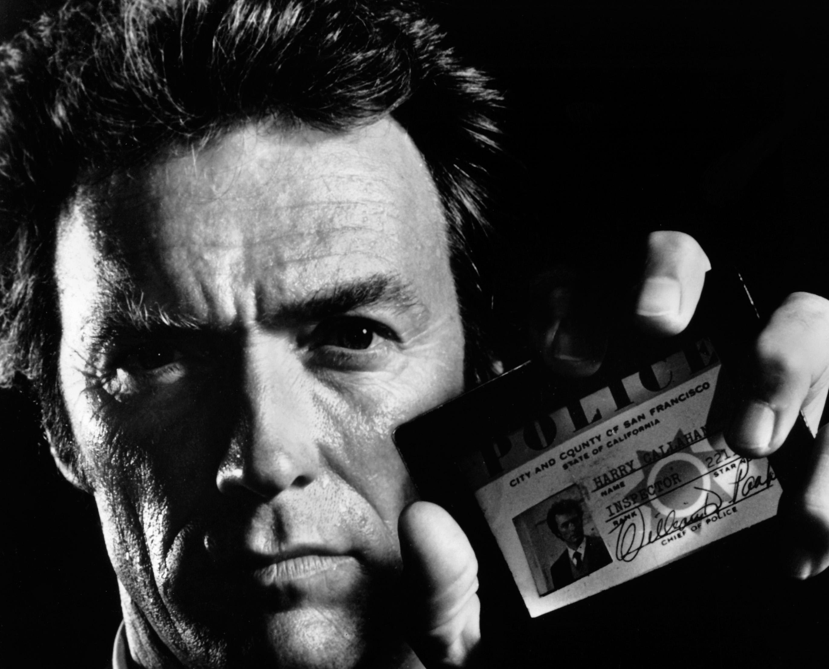 Unknown Black and White Photograph - Clint Eastwood "The Enforcer" Globe Photos Fine Art Print