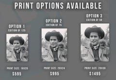 Clint Walker Smiling in Cowboy Hat Fine Art Print