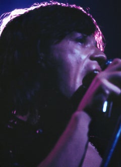 Closeup of Mick Jagger on Stage Fine Art Print