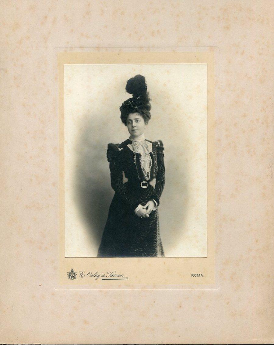 Unknown Black and White Photograph - Collection of two vintage photos by Studio Orlay de Karwa - Photo 1900 ca.