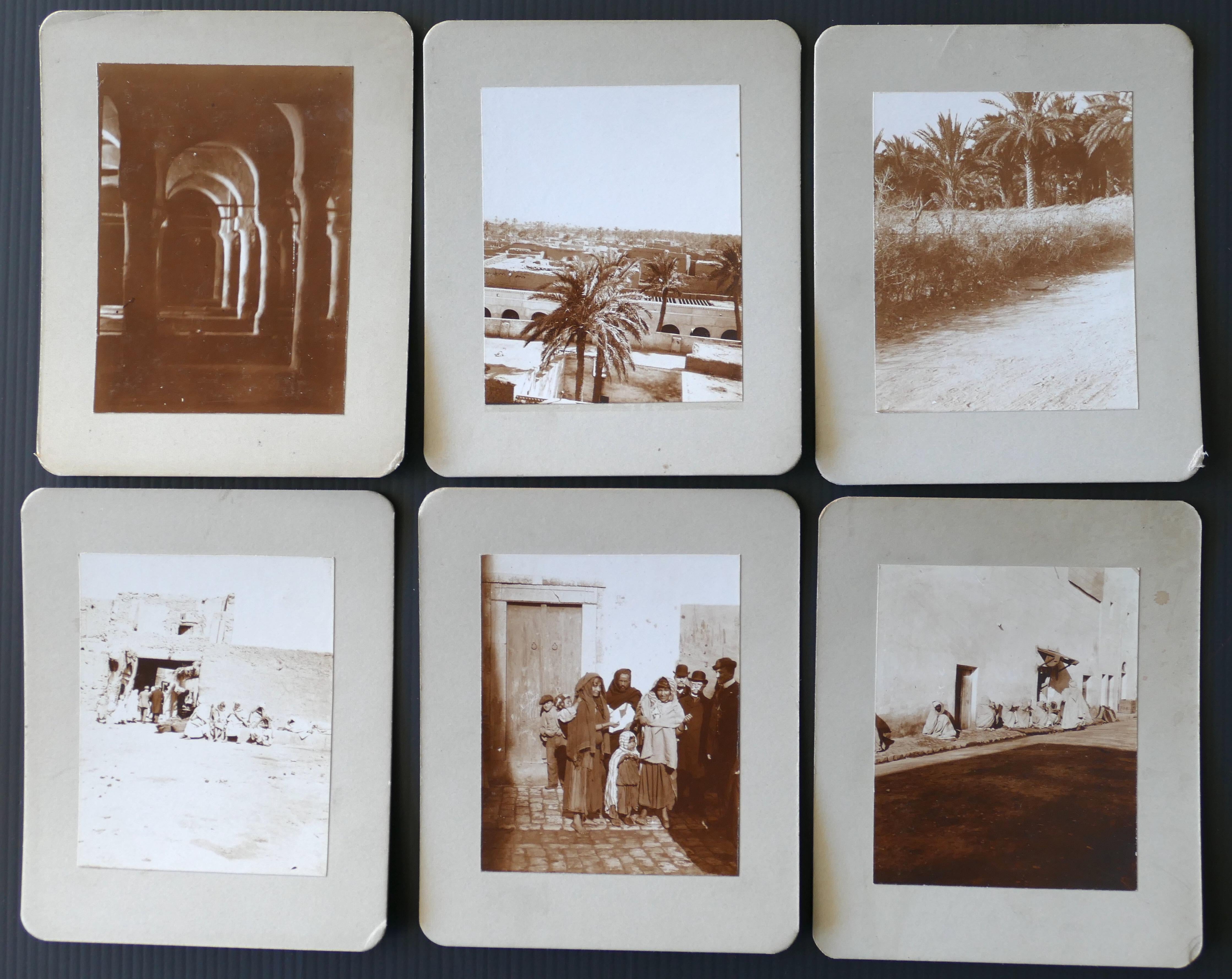 Collection of Vintage Photos from Norther Africa - Early 20th Century - Beige Landscape Photograph by Unknown