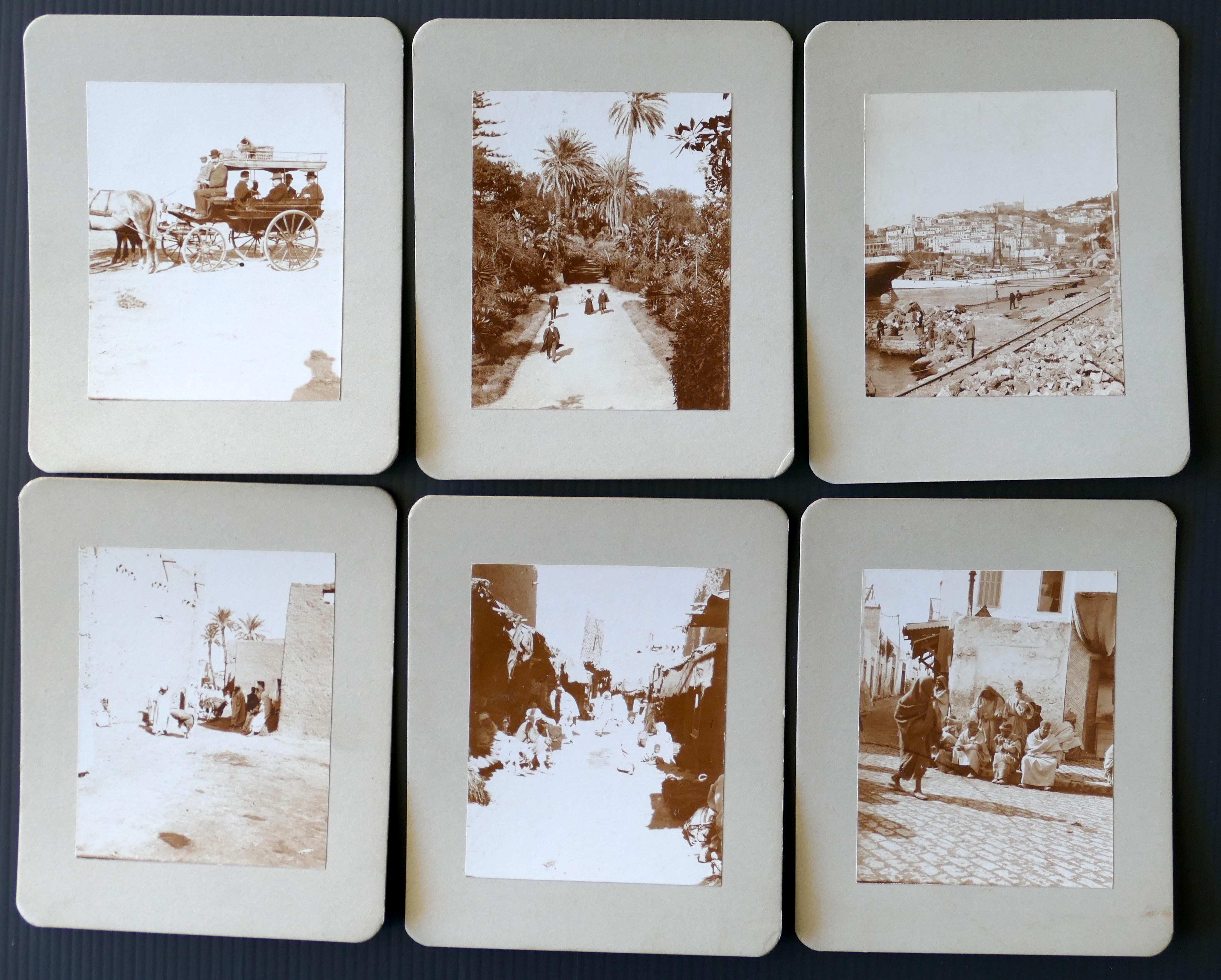 Collection of Vintag Photos from Northern Africa is a precious lot composed by 79 original silver-salt photographs ( including some duplicated photos) by an anonymous author.

Surely taken around the first decades of 1900, during the Colonial