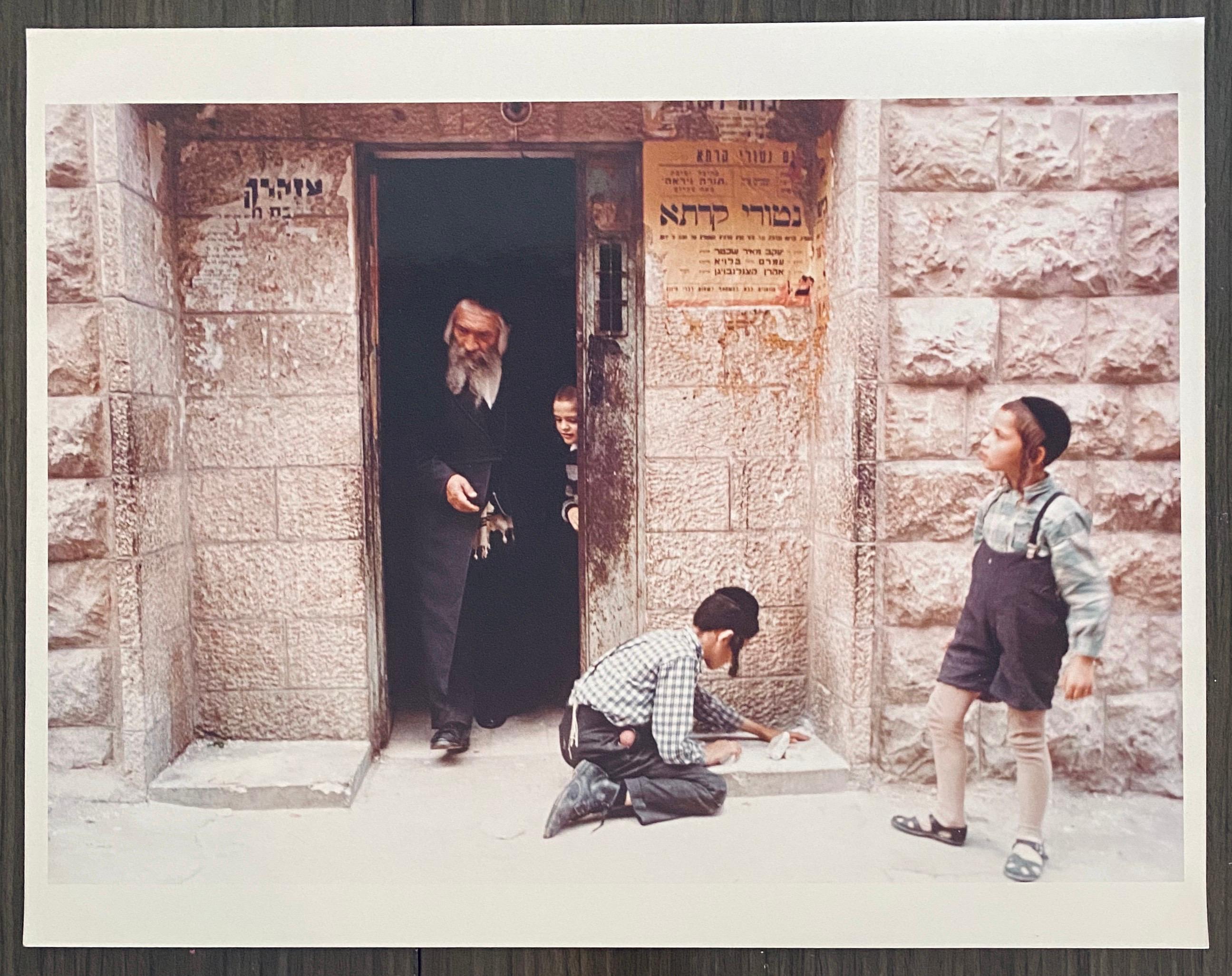 Colored Photograph Of Nerturei Karta Children Playing For Sale 5