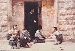 Colored Photograph Of Nerturei Karta Children Playing