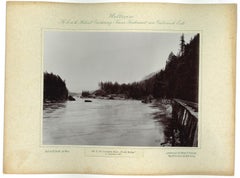 Columbia River – Zahnbrücke – Vintage-Foto – 1893