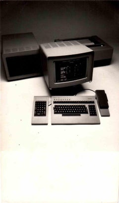 Computer Generation - Retro B/W photo - 1970s