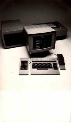 Computer Generation - Vintage B/W photo - 1970s