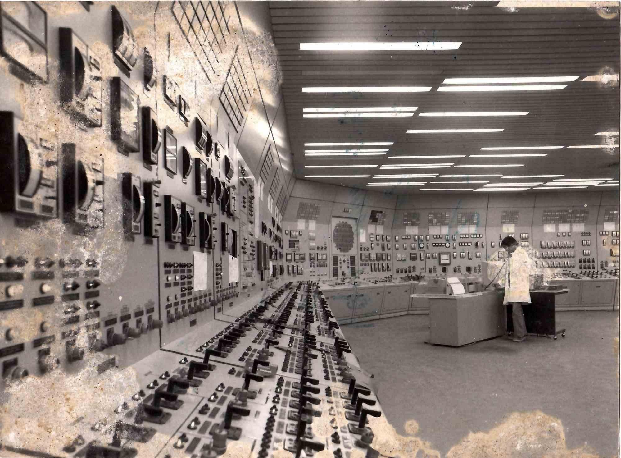 Unknown Black and White Photograph - Control Station - Vintage Photograph - 1970s