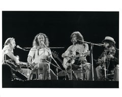 Crosby, Stills, and Nash on Stage Vintage Original Photograph