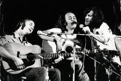 Crosby, Stills, and Nash Performing Vintage Original Photograph