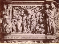 Crucifixion, S. Andrea Church, Pistoia - Photographie vintage b/w, début 1900