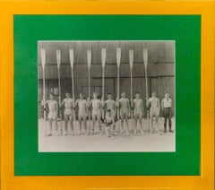 Vintage "Culver Academy Crew Team" B&W Framed Photo