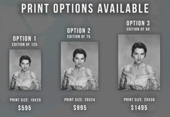 Impression d'œuvres d'art - Portrait glamour de Cyd Charisse