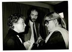 Dacia Maraini und Francesco De Gregori – Vintage-Foto – 1985