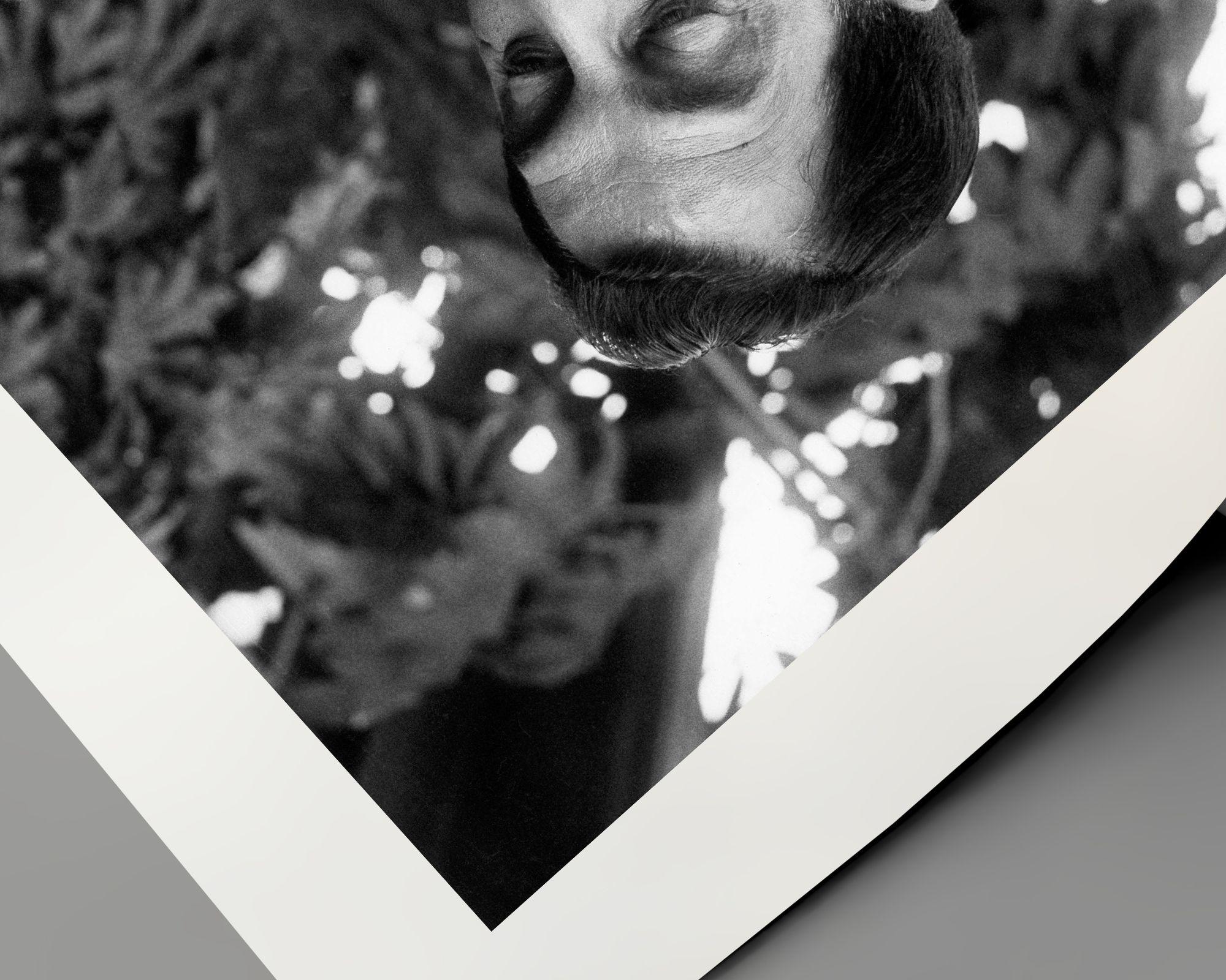 Danny Thomas Petting His Dog - Contemporary Photograph by Unknown