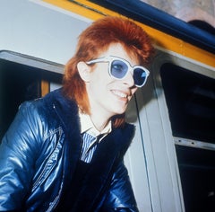 David Bowie Candid in Sunglasses Globe Photos Fine Art Print