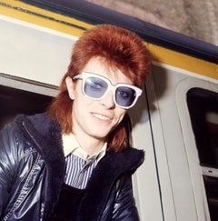David Bowie Candid in Sunglasses II Globe Photos Fine Art Print