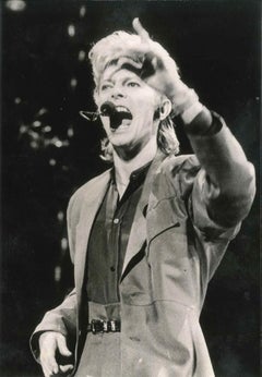 David Bowie in Concert - Original Vintage Photograph - Early 1980s