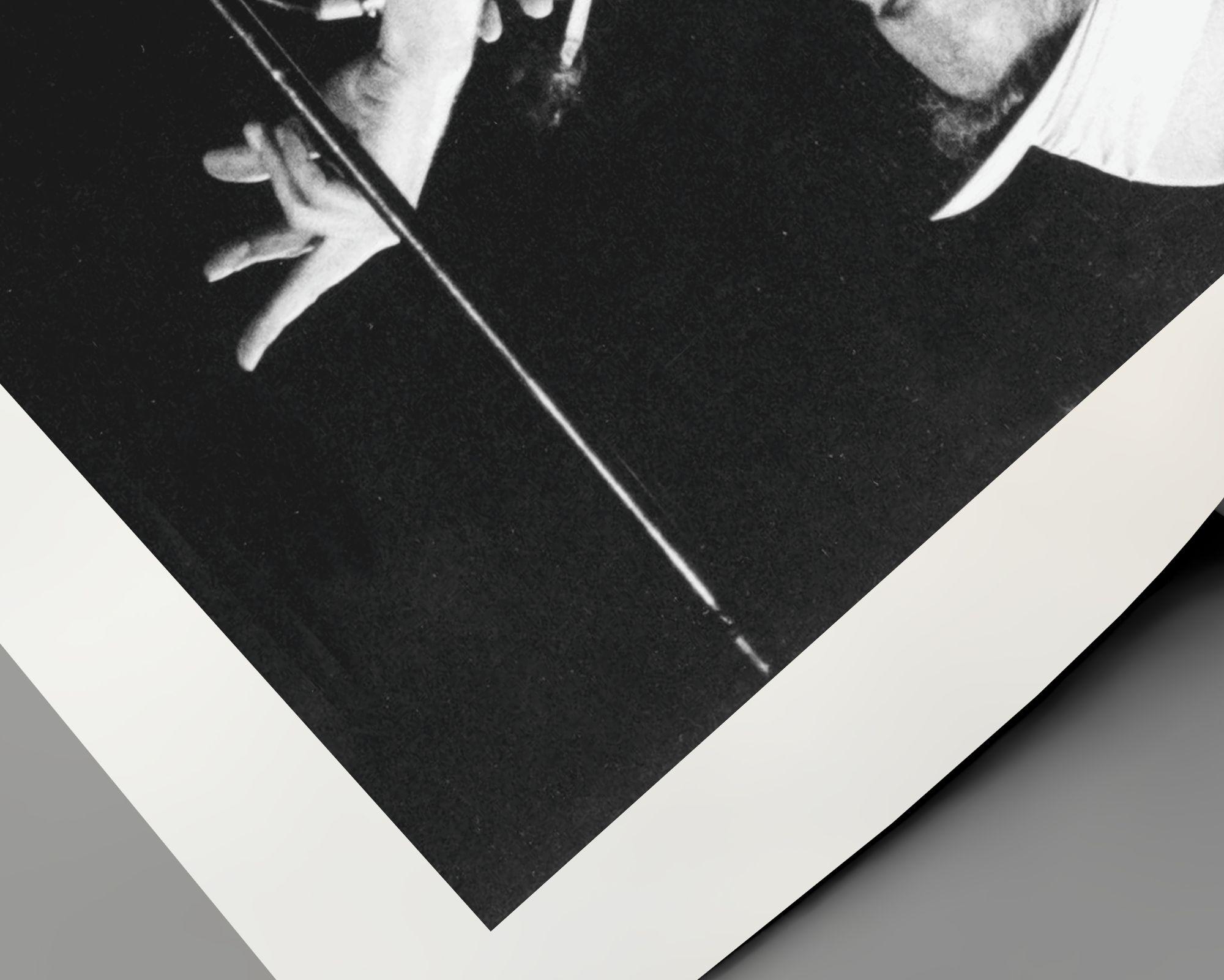 David Bowie in concerto a Bruxelles - Portrait Photograph Nero di Unknown