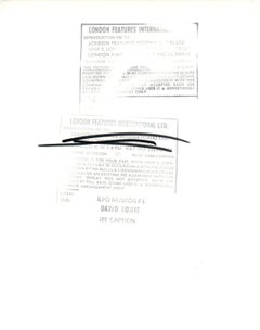 David Bowie Singing Into Mic Vintage Original Photograph