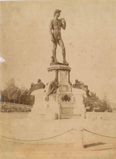 Statue de David, Florence - Photo d'époque - Début du 20e siècle