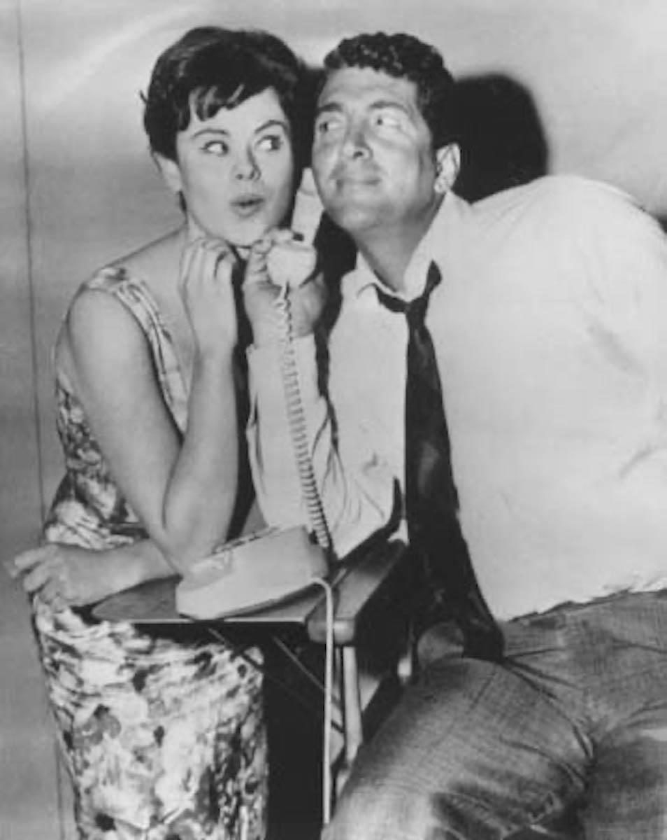 Unknown Black and White Photograph - Dean Martin and Pamela Searle in "Bells are Ringing" - Vintage Photo - 1960