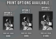 Dean Martin Playing Drums Fine Art Print