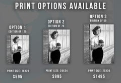 Debbie Reynolds Posed with Bouquet Fine Art Print