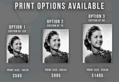 Debbie Reynolds Smiling in the Studio Fine Art Print