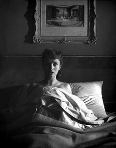 Debbie Reynolds Wide Eyed in Bed Fine Art Print